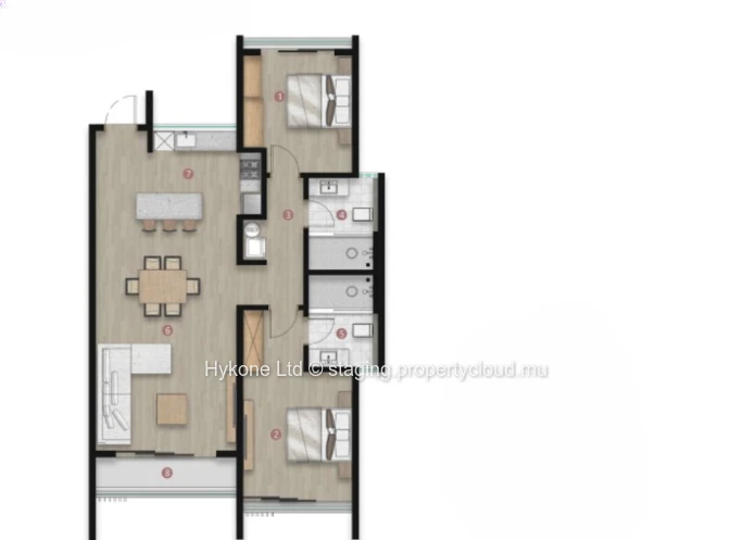 Apartment For Sale In Mont Choisy (R+3)