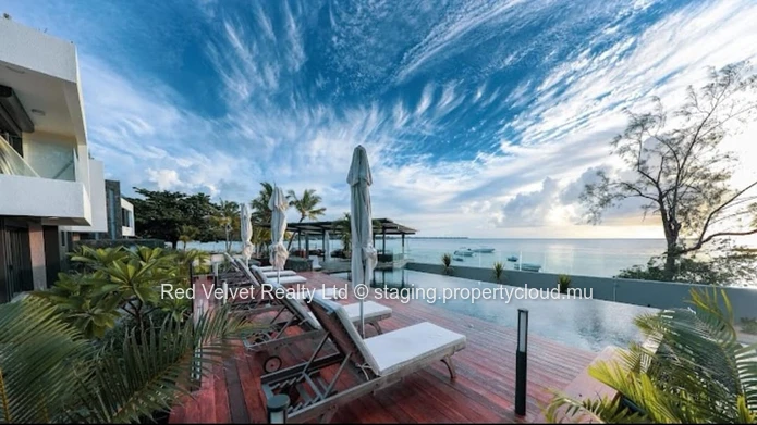  Luxurious Beachfront Apartment for Rent in Pereybere, Grand Baie