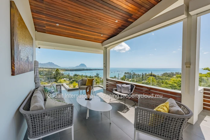 Exceptional Penthouse for Rent in Rivière Noire – Lagoon & Morne Brabant 180° View | Gadait International