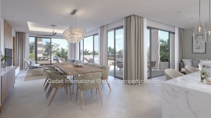 Luxury Residence: Penthouse with Private Plunge Pool in Pereybère, Grand-Baie
