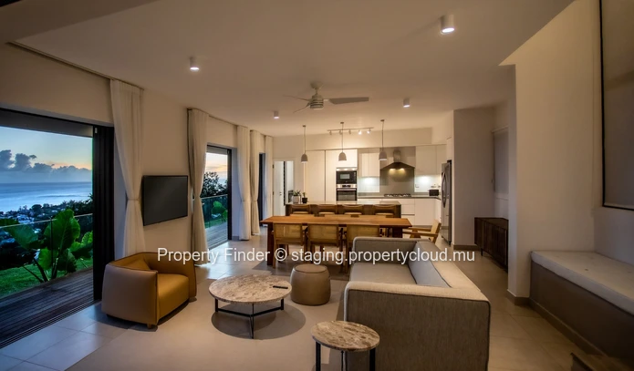 Villa de luxe de 4 chambres avec une vue imprenable sur le Morne