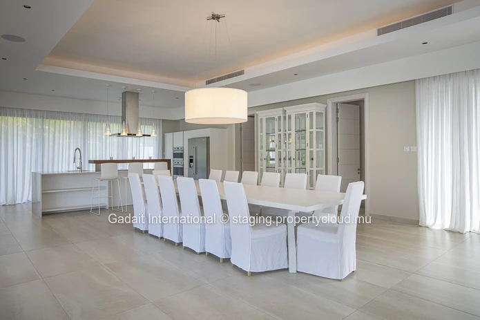 Villa contemporaine haut de gamme à Anahita, golf & spa, piscine privée, jardin tropical