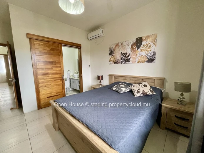 Appartement meublé 3 chambres à louer à Flic en Flac avec piscine