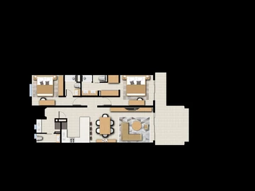 Appartement de 2 Chambres
