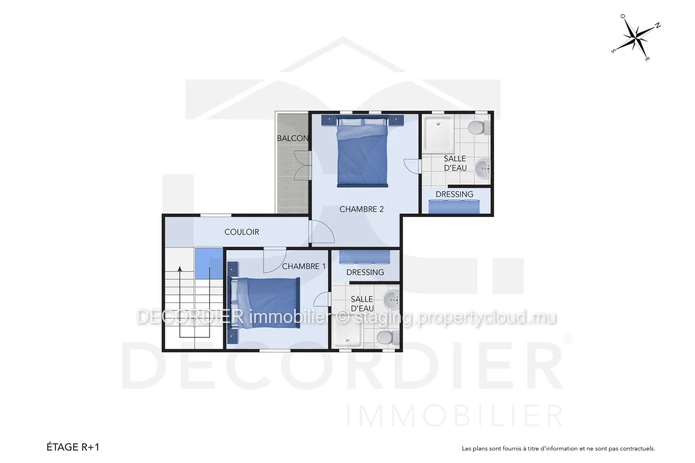 Maison en duplex à louer – Trou aux Biches