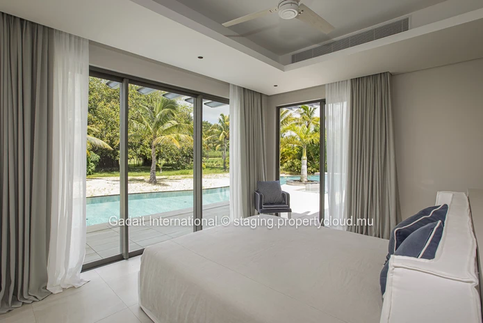Villa contemporaine haut de gamme à Anahita, golf & spa, piscine privée, jardin tropical