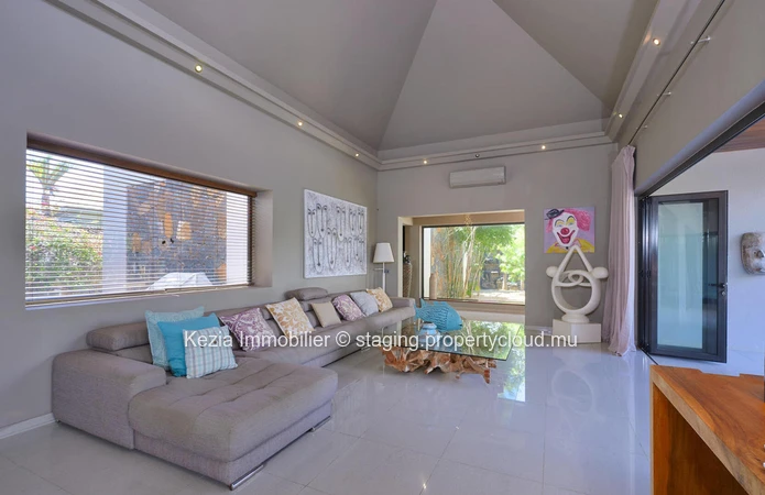 Beautiful Balinese villa with clean lines