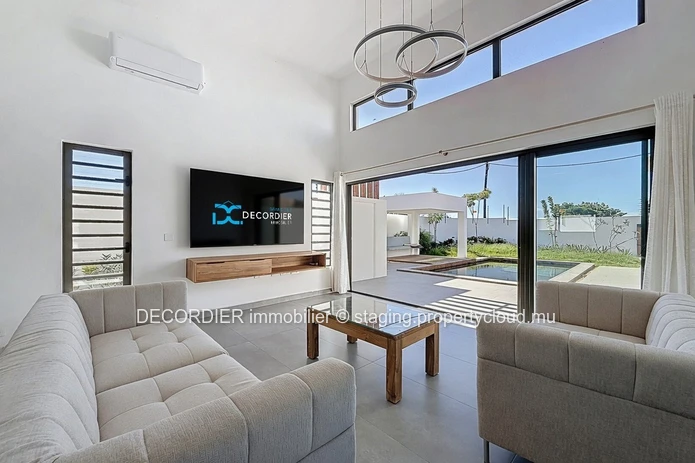 Modern house in a secure residence