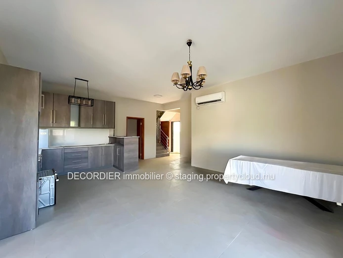 Elegant villa under construction with pool & garden