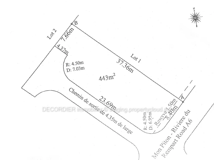 À Vendre Rivière Du Rempart Terrain Constructible