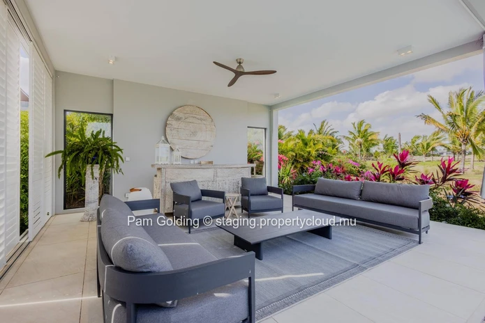 Exceptional Fairway Villa with Golf and Mountain Views for Sale | Mont Choisy Golf & Beach Estate, Grand Baie