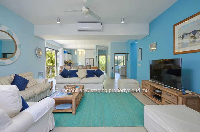 Modern 3-bedroom apartment with private pool in prime Bain Boeuf location near Grand Baie