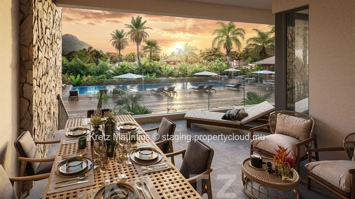 Three-bedroom apartment just a stone's throw from the beach – exclusive hotel services