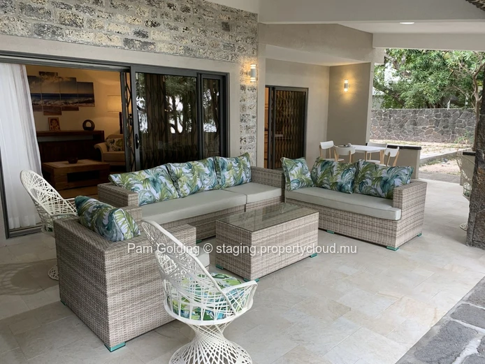 Beach front villa