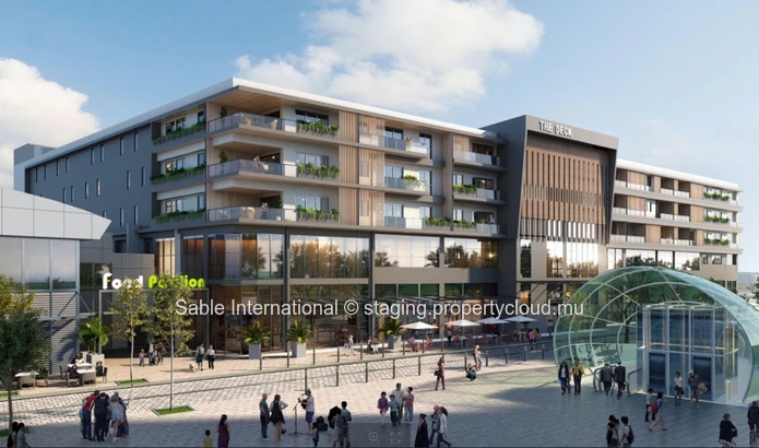 Appartement PDS de 100m² à Grand Baie, avec piscine commune, salle de gym et proche de toutes commodités. Prix: Rs.