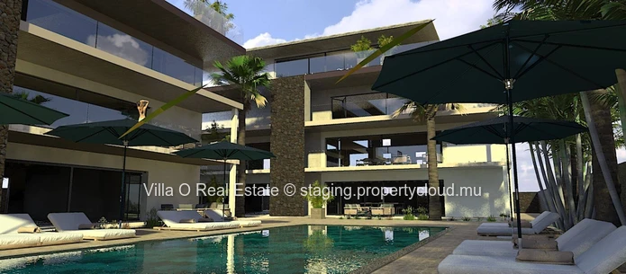 A 5 minutes de Grand Baie et des plages, superbe penthouse de 175 m2 comprenant 3 chambres en suite avec une terrasse...