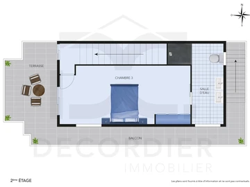 Maison de 3 Chambres