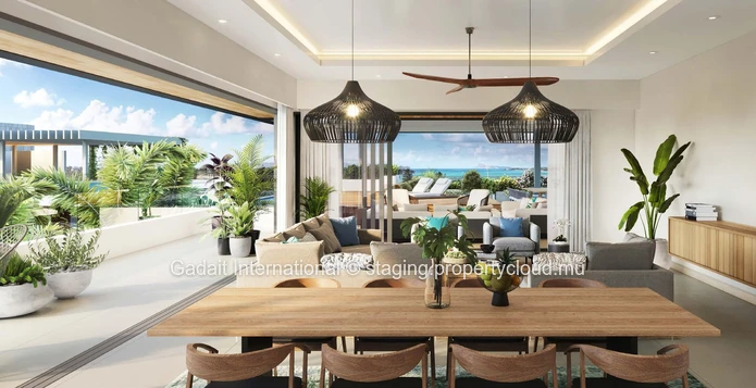 En vente : Appartement de luxe avec vue panoramique et accès golf à Mont Choisy