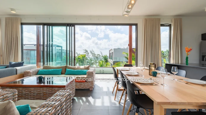 Penthouse in Palmar by the sea with panoramic views, swimming pool and private beach