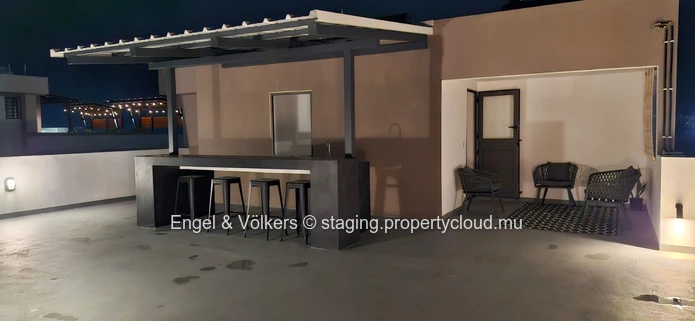 FOR RENT : 3 Bedroom apartment with rooftop in Flic en Flac