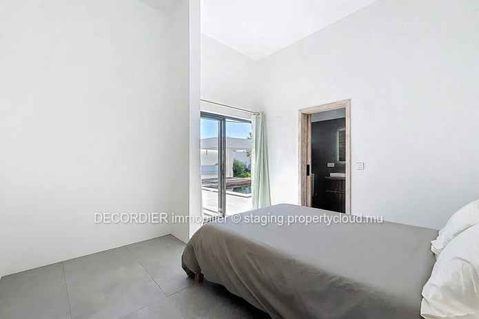 Modern house in a secure residence