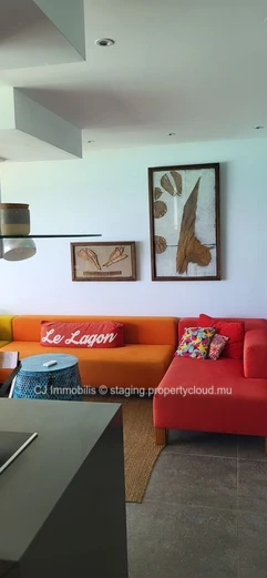 A vendre a Pereybere magnifique dernier etage en front de mer