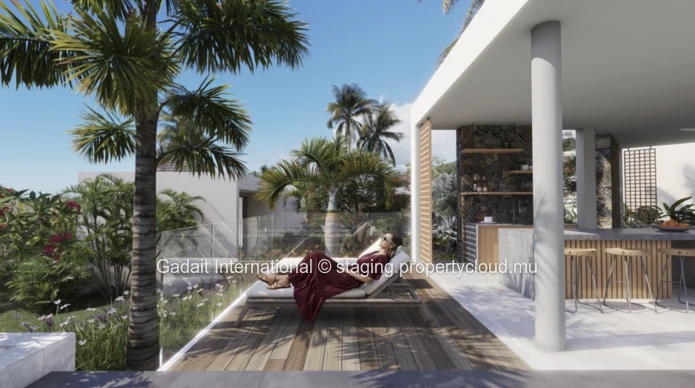 For sale exceptional contemporary villa in the Bel Ombre estate, in the south of Mauritius