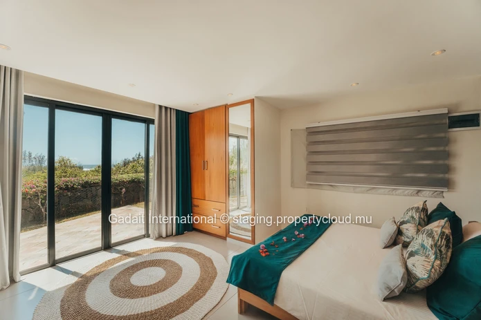 Belle Rivière Villa : 4 chambres avec piscine et vue sur mer, Île Maurice
