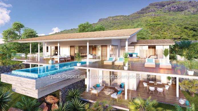 Villa de Luxe 5 Chambres avec Vue Panoramique sur la Mer à Rivière Noire – RES