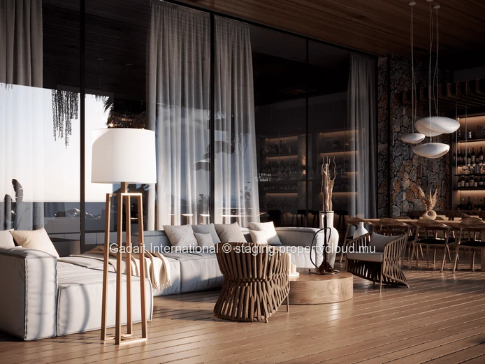 Luxueuse villa avec vue mer, golf, spa et services personnalisés à Bel Ombre, île Maurice