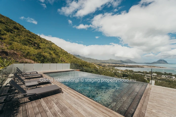 Villa d'exception avec vue panoramique sur le lagon à Legend Hill, Île Maurice