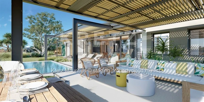 A haven of tranquillity: a 3-bedroom villa nestled between the golf course and the mountains