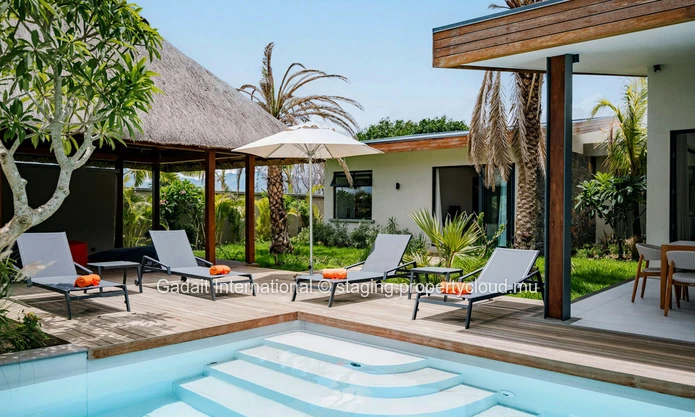 Luxury villa with mountain views, close to golf course and beaches for sale | Tamarin, Mauritius