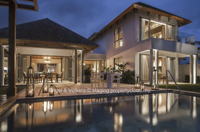 Own a Slice of Heaven with this 4-Bed Tropical Villa with Hotel Access close to Blue Bay