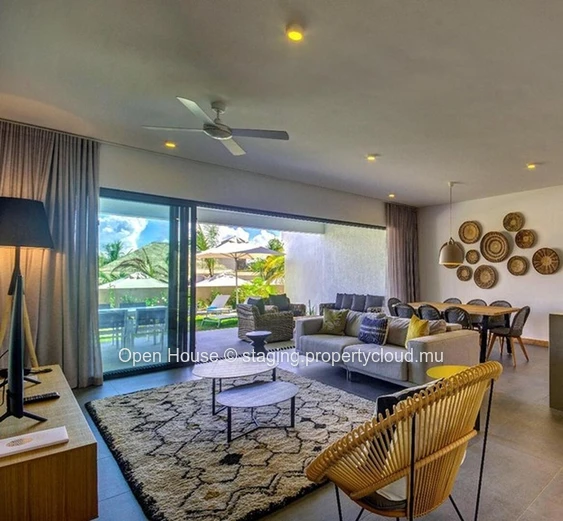 Appartement PDS, Grand Gaube, 137m², 3 chambres, piscine.