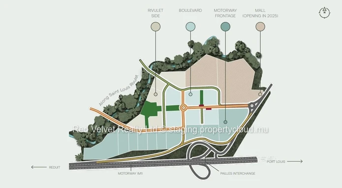Terrain commercial de premier choix à vendre à Pailles | En bordure d'autoroute | Lots limités