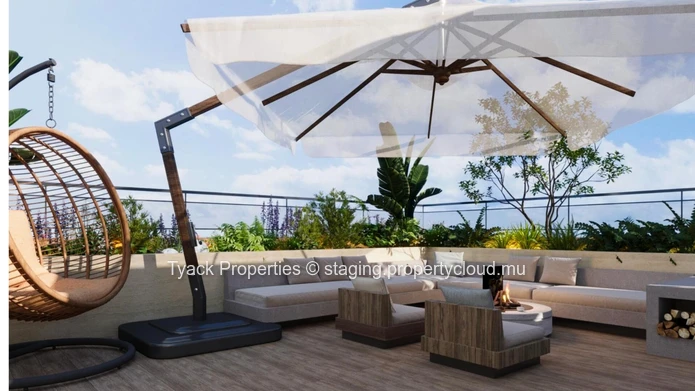 Modern 3-Bedroom Apartments with Rooftop Pool in Pereybere