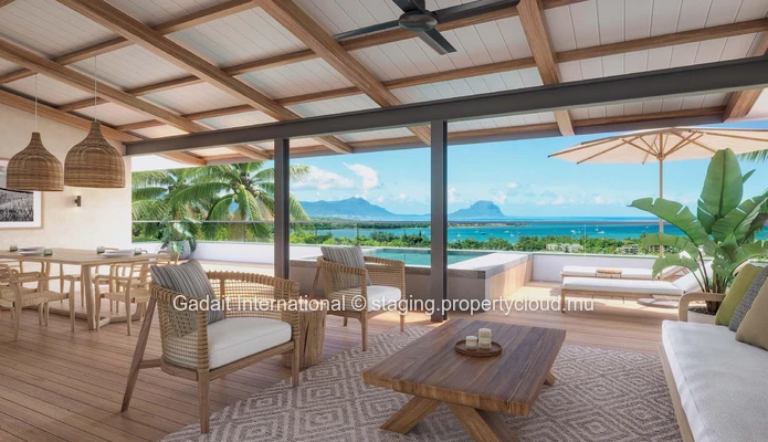 Elegant penthouse in Rivière Noire, top-of-the-range amenities and serenity