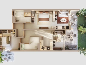 Appartement de 2 Chambres