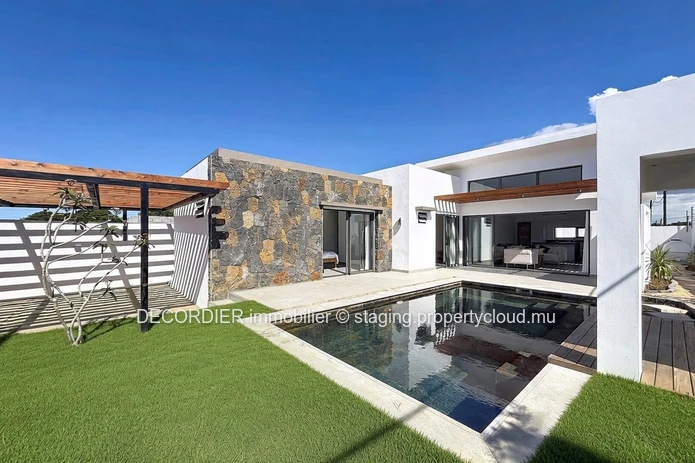 Modern house in a secure residence