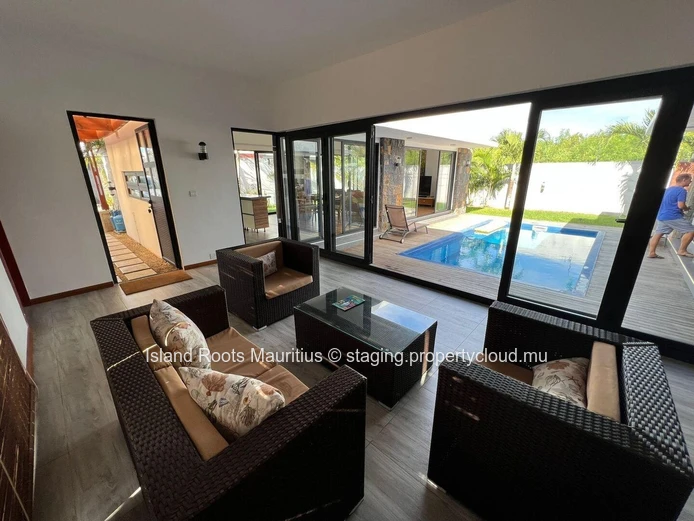 Charming single-storey villa for rent in Pereybere !