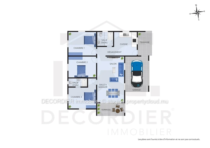 Spacious Contemporary House with Three Bedrooms