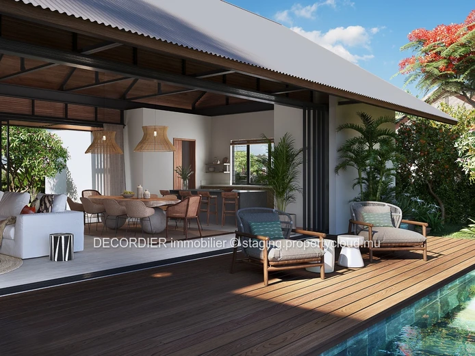 Villa contemporaine de plain-pied accessible aux étrangers