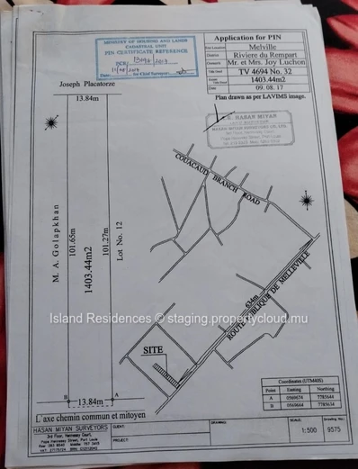 Terrain de 1403,4M2 a Melville