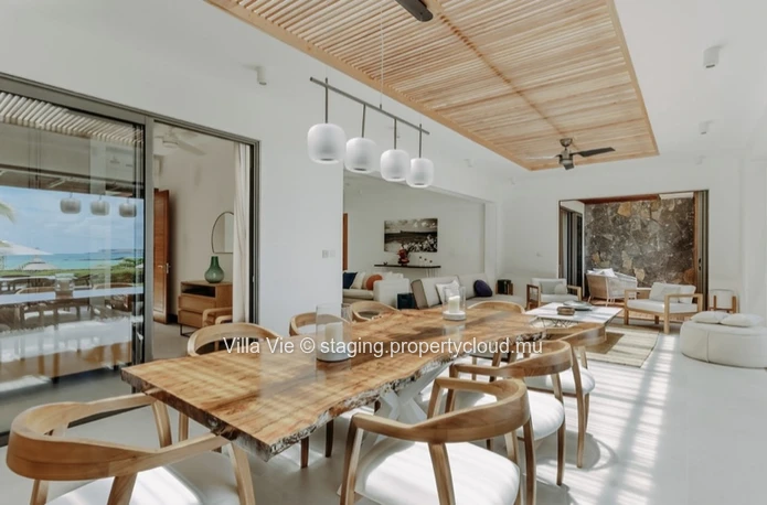 Cap Malheureux - Superbe villa contemporaine de 3 chambres pieds dans l'eau