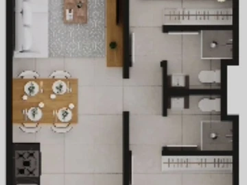 Appartement de 3 Chambres