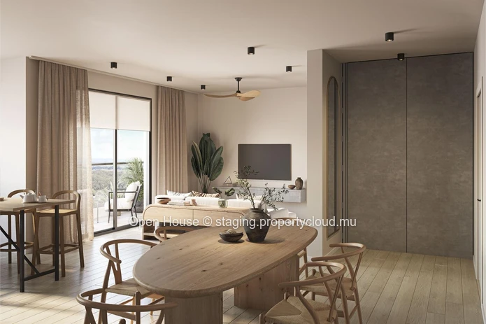 Stunning Sea Side Apartment with Community Pool in Pointe aux Canonniers -