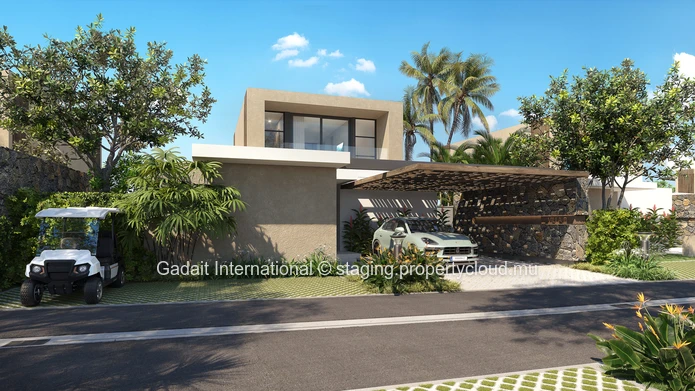 Invest in a luxury 2 bedroom villa with golf view in Azuri, Mauritius