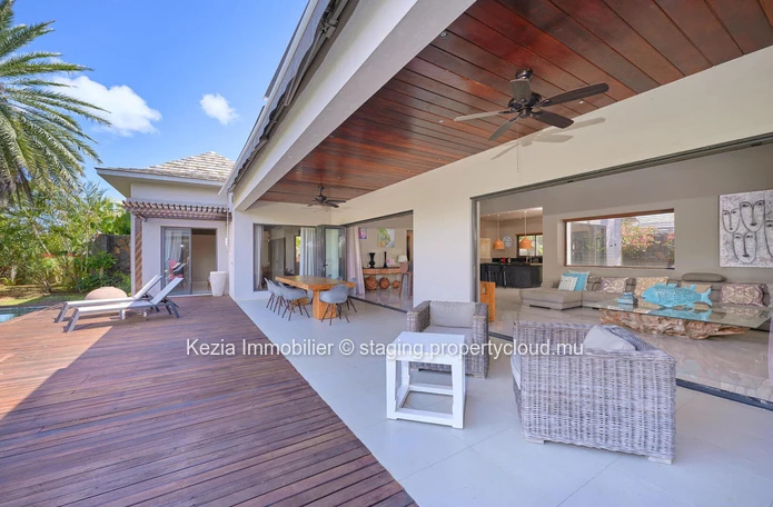 Beautiful Balinese villa with clean lines