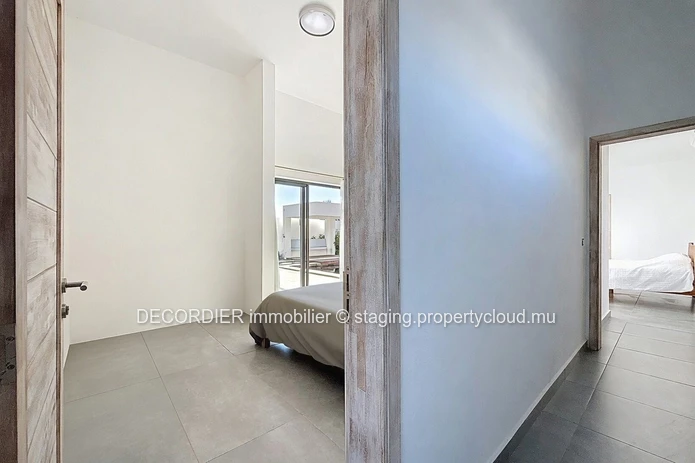 Modern house in a secure residence